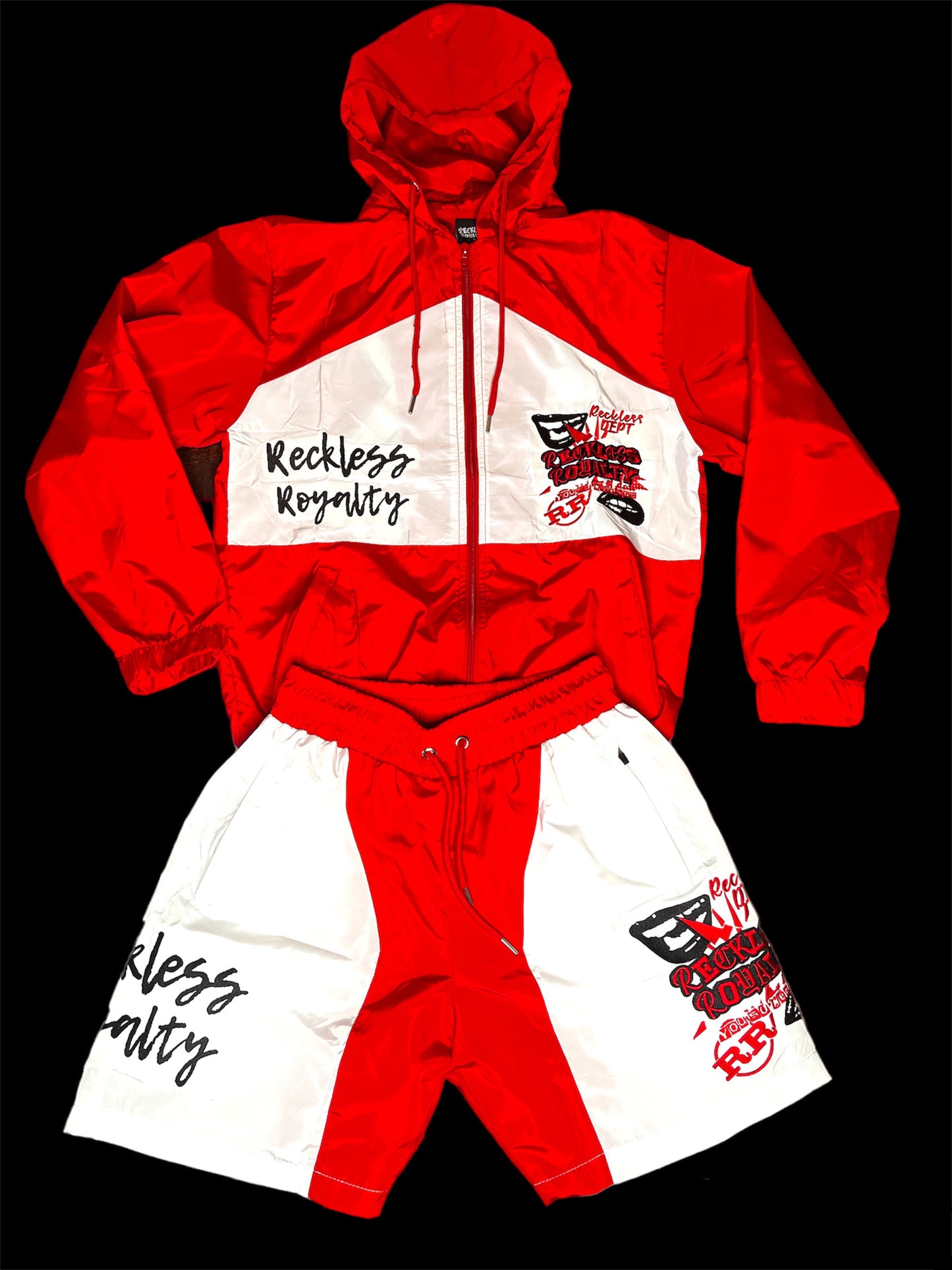 Red Windbreaker Set
