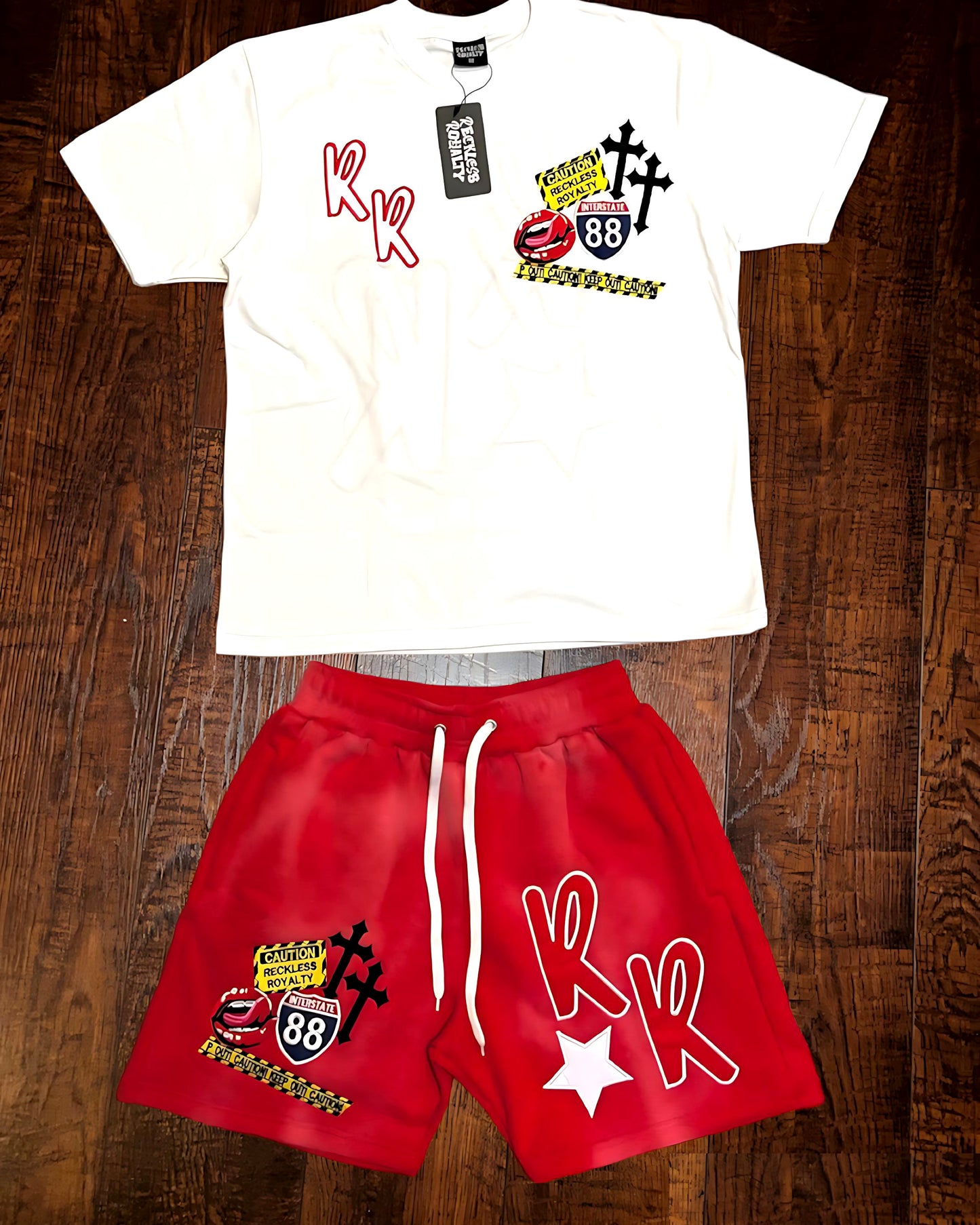 Red Patch Work Set