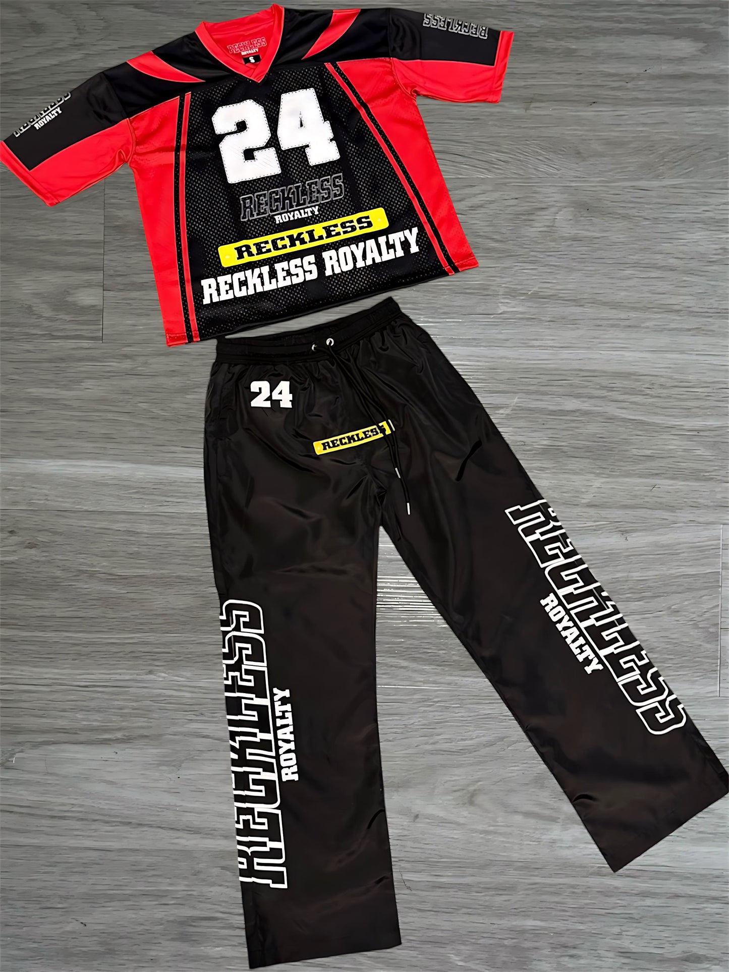 Patch Red Jersey Set