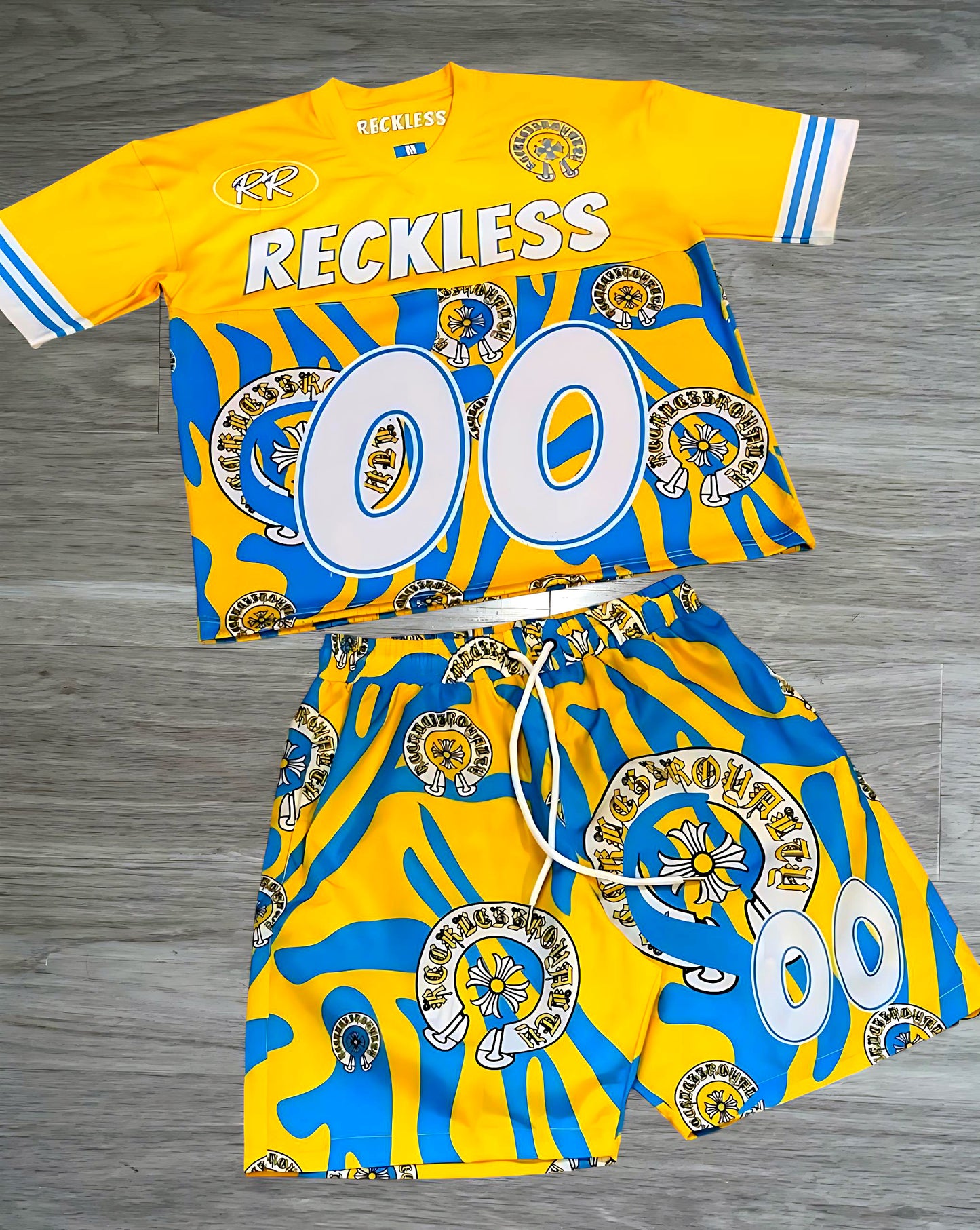 Yellow & Blue Chrome Set