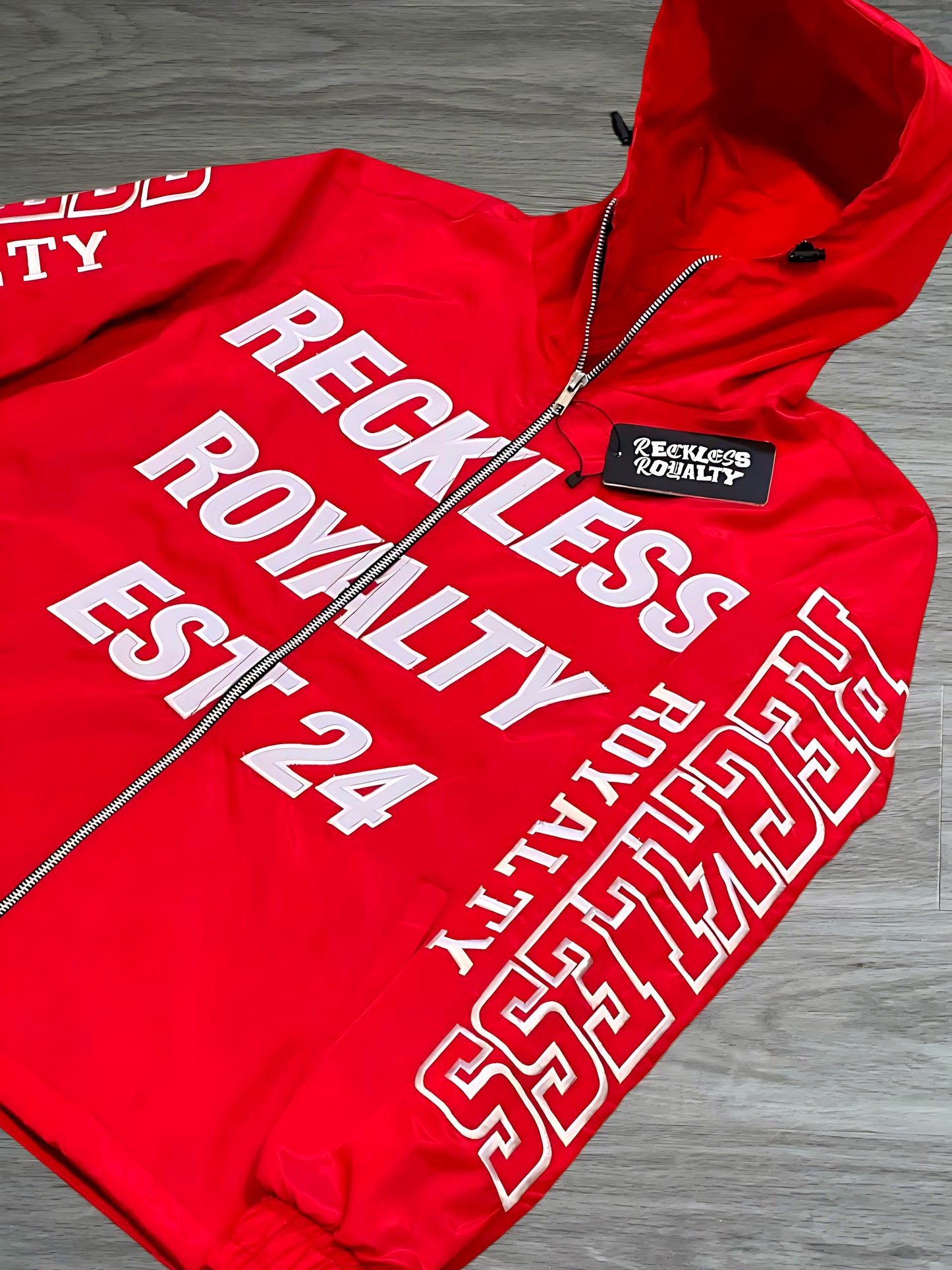 Red Windbreaker Set
