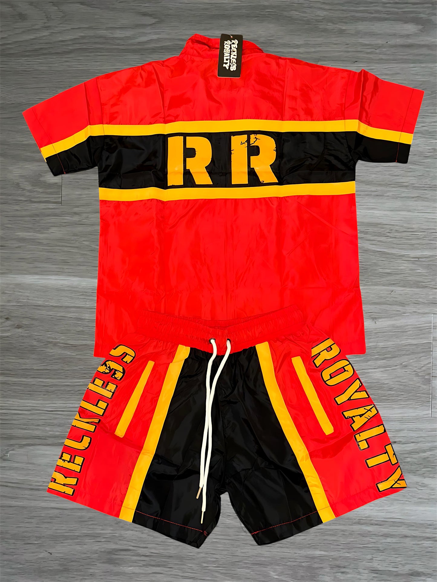 Red & Yellow Button Up Set