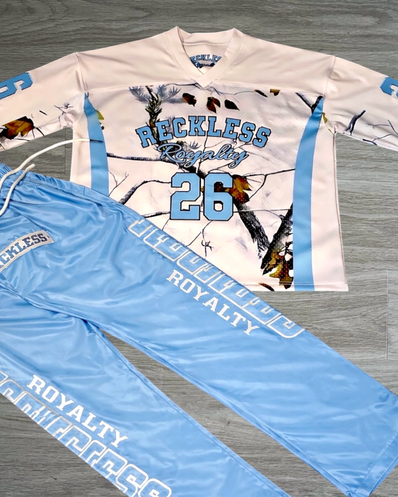 Blue Real Tree Jersey Set