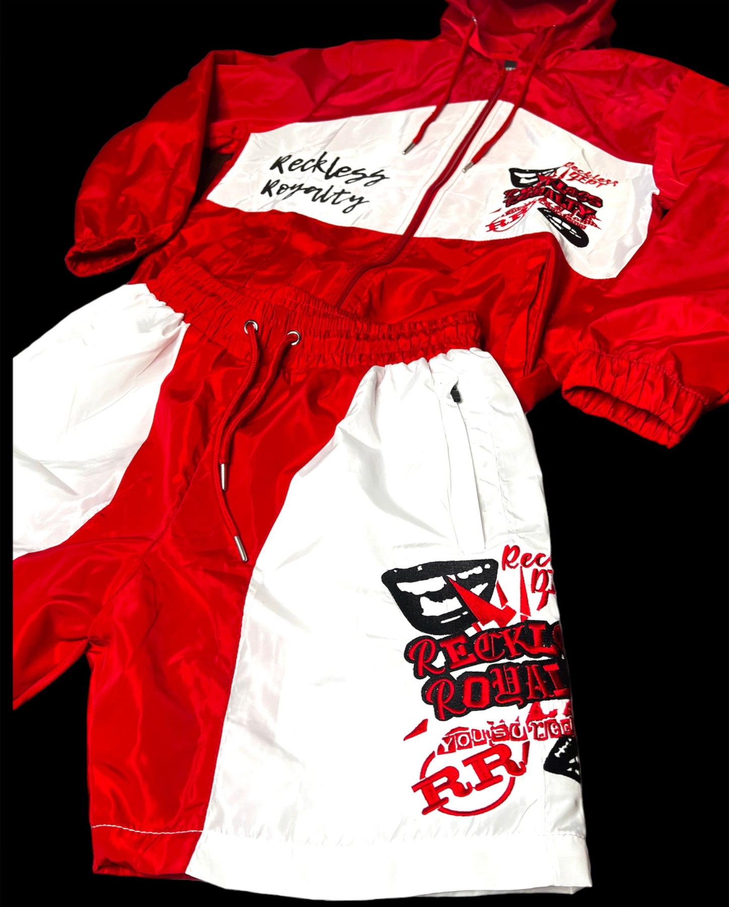 Red Windbreaker Set
