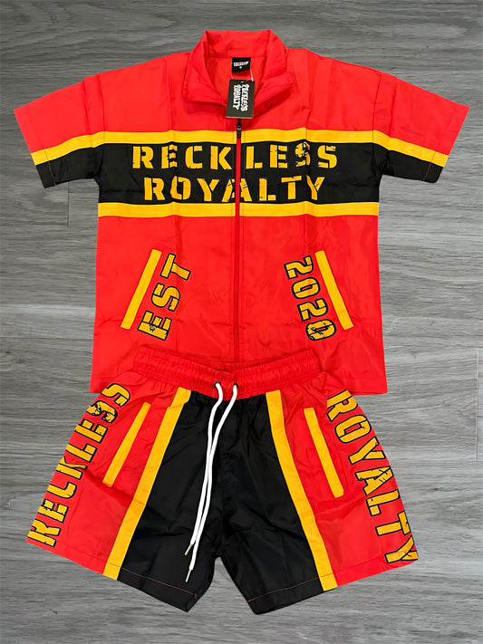 Red & Yellow Button Up Set
