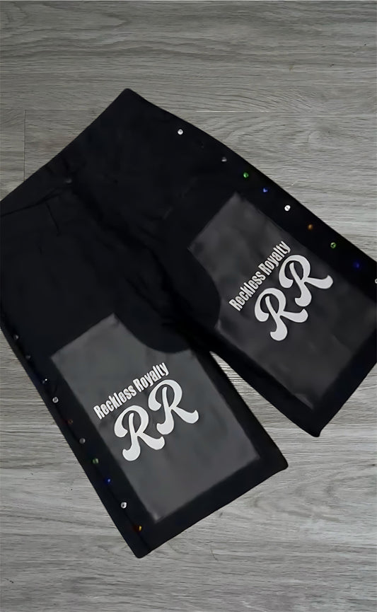 Black Jean Shorts