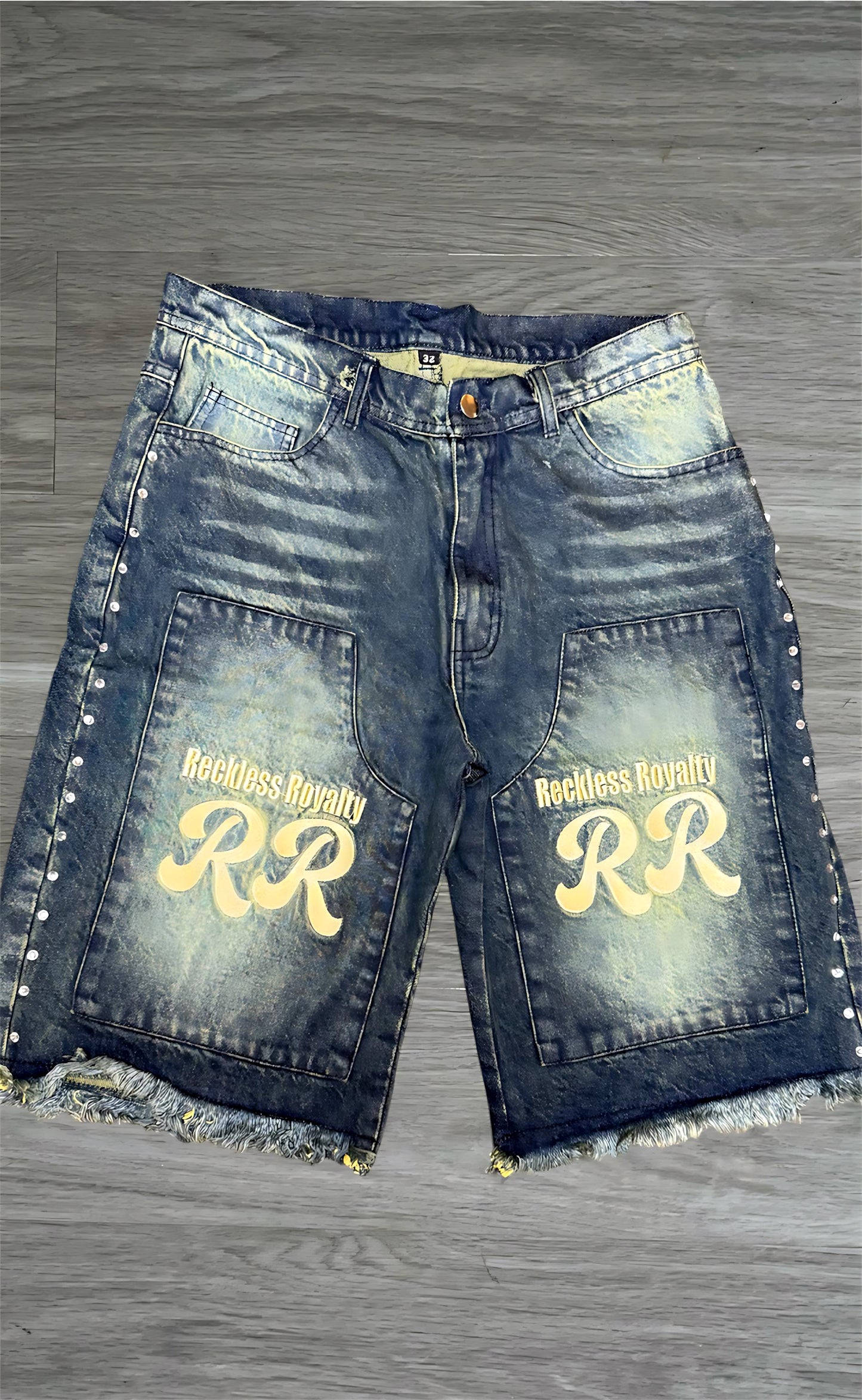 Blue Wash Jean Shorts