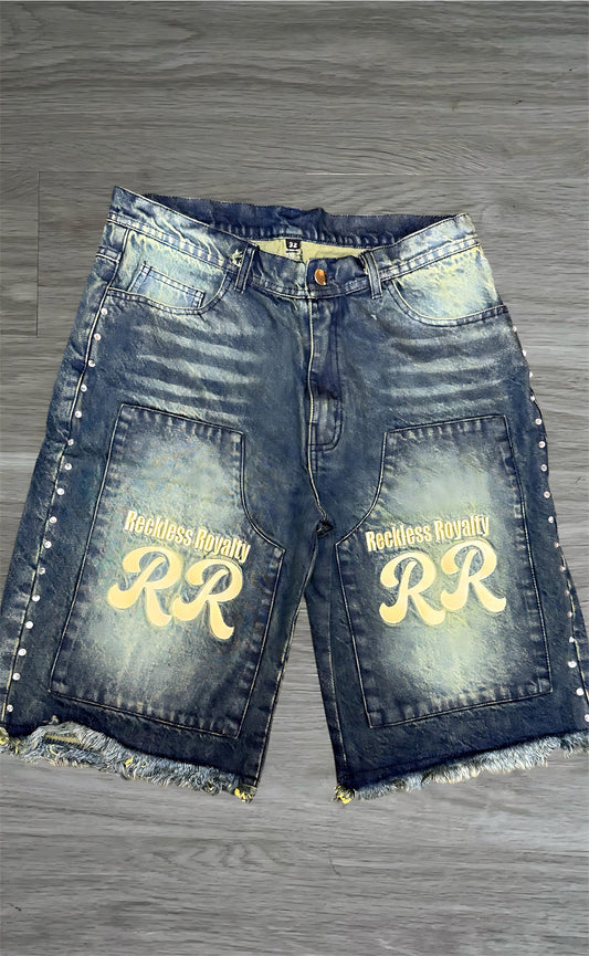 Blue Wash Jean Shorts