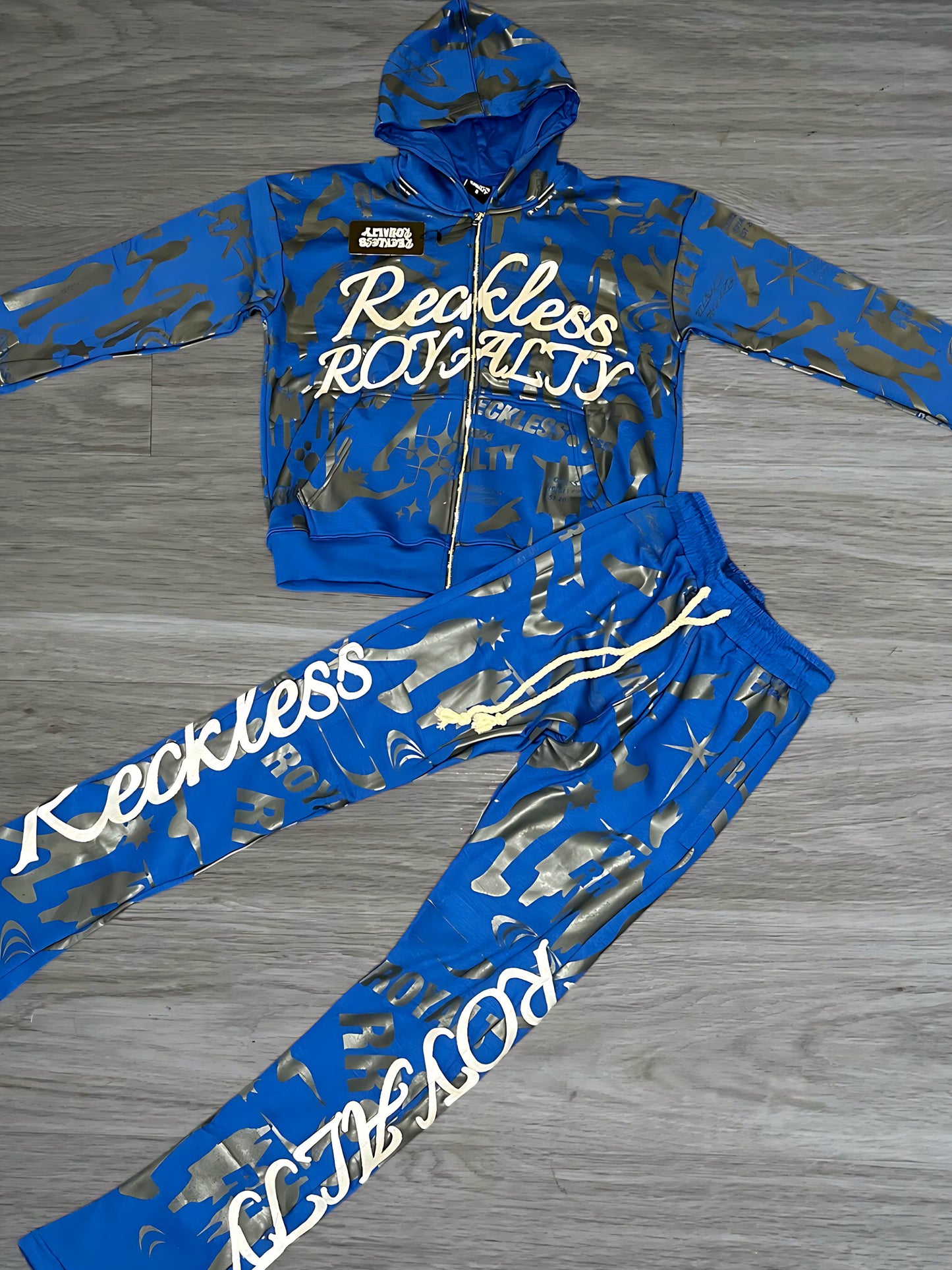 Blue Graffiti Sweatsuit