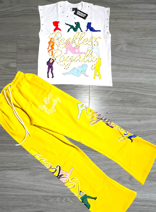 Yellow Rhinestone Set