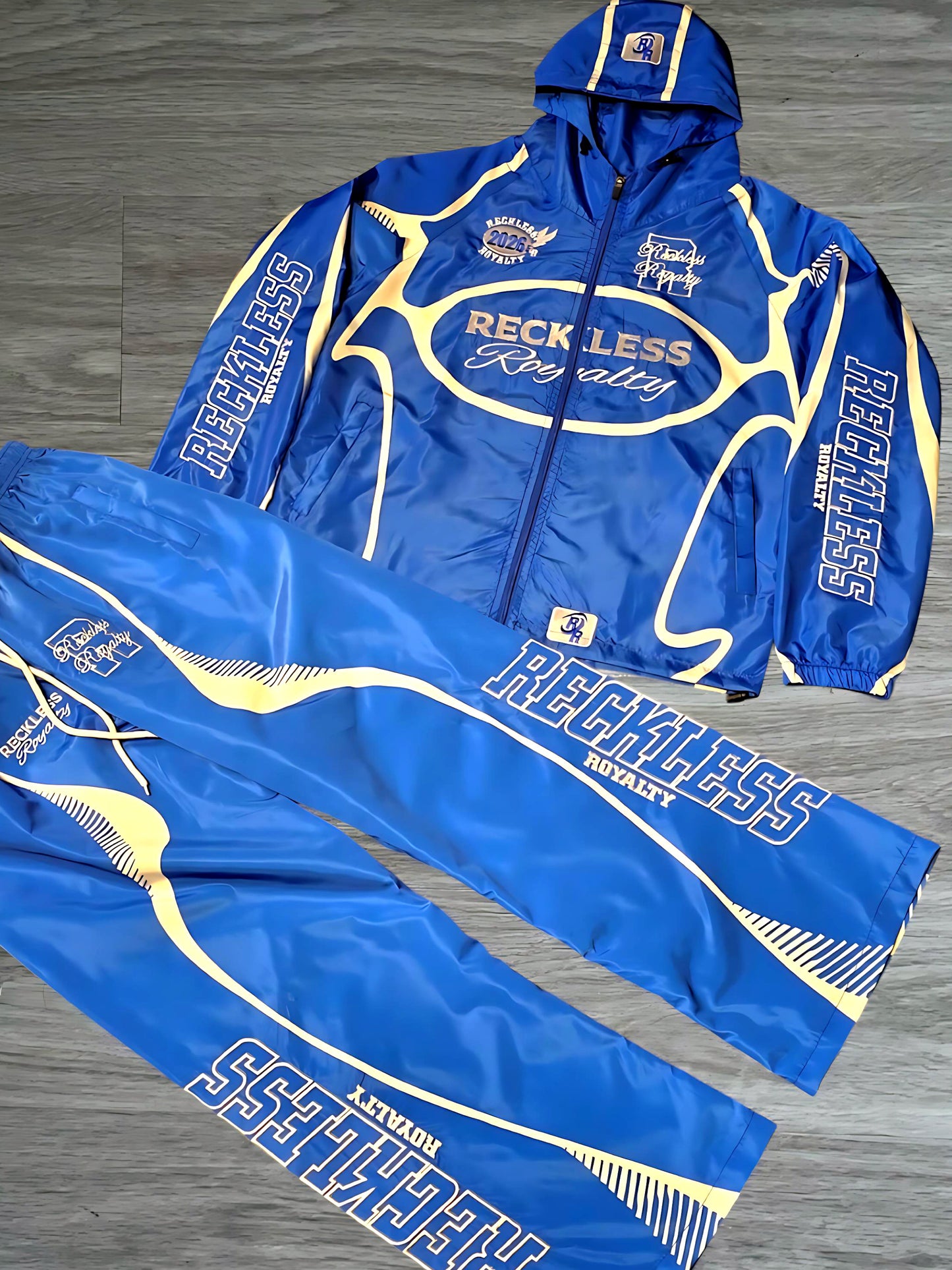 Blue Windbreaker Set