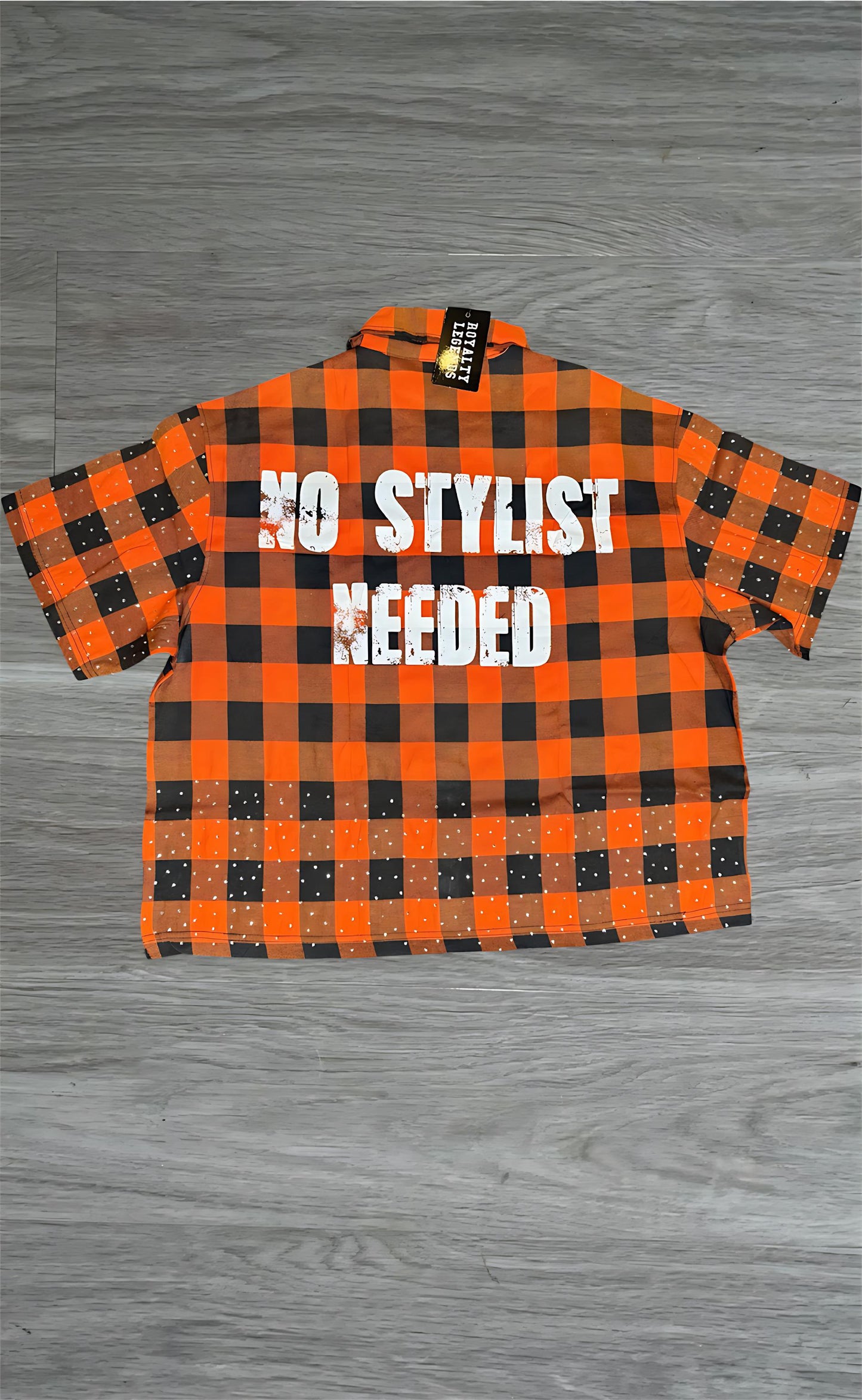 Orange And Black Flannel